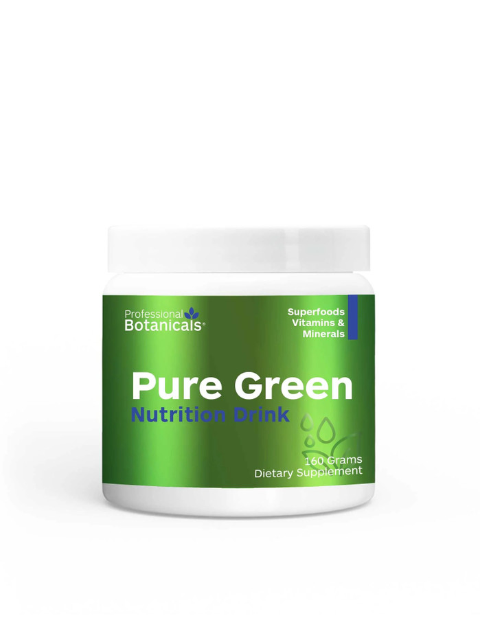Pure Greens product tub with powder inside