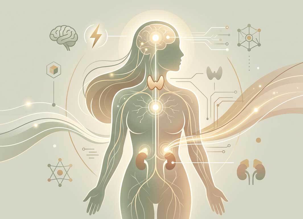 Visual representation of the adrenal thyroid stress connection