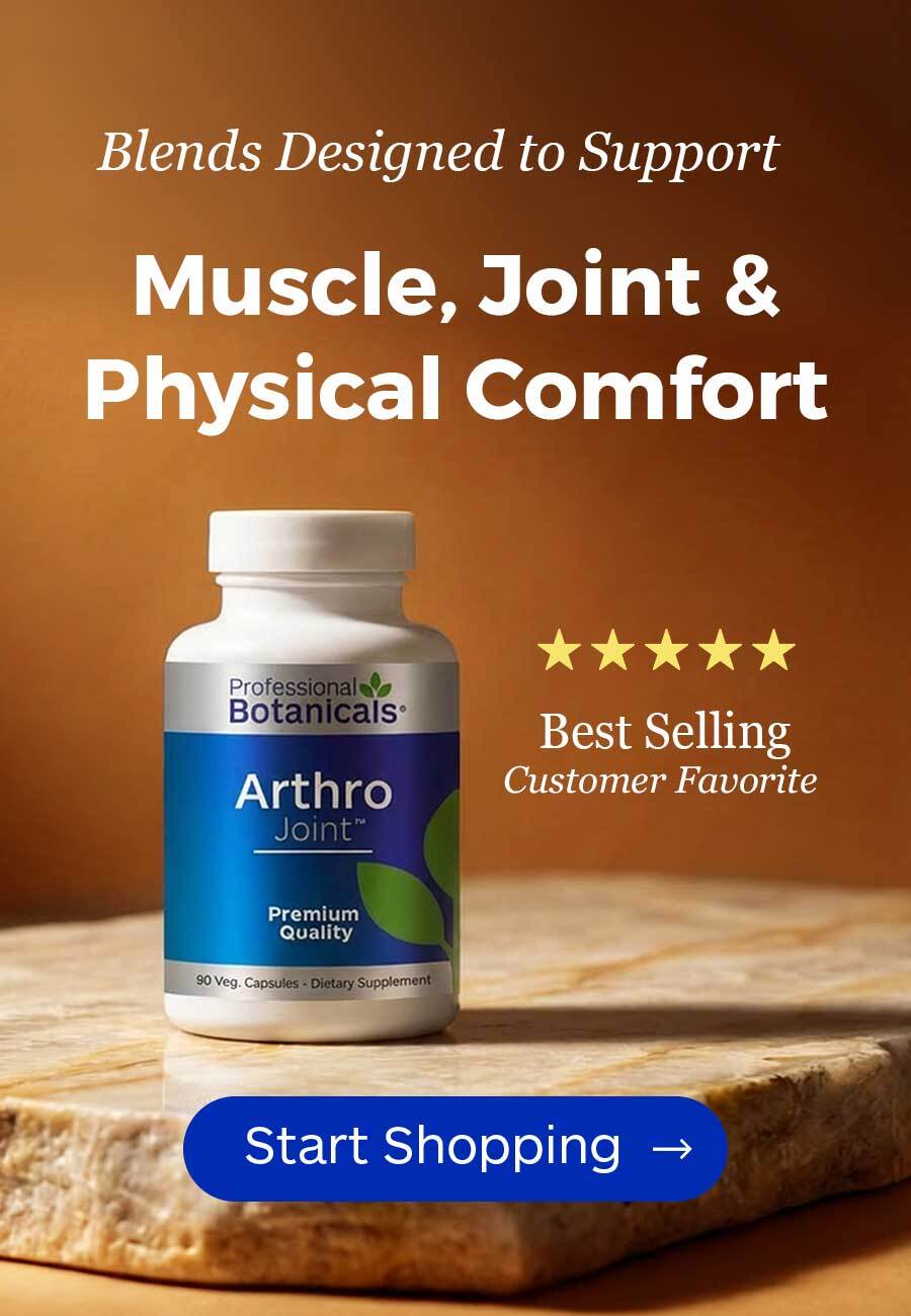 Muscle, Joint and physical discomfort natural supplements formulated by doctors