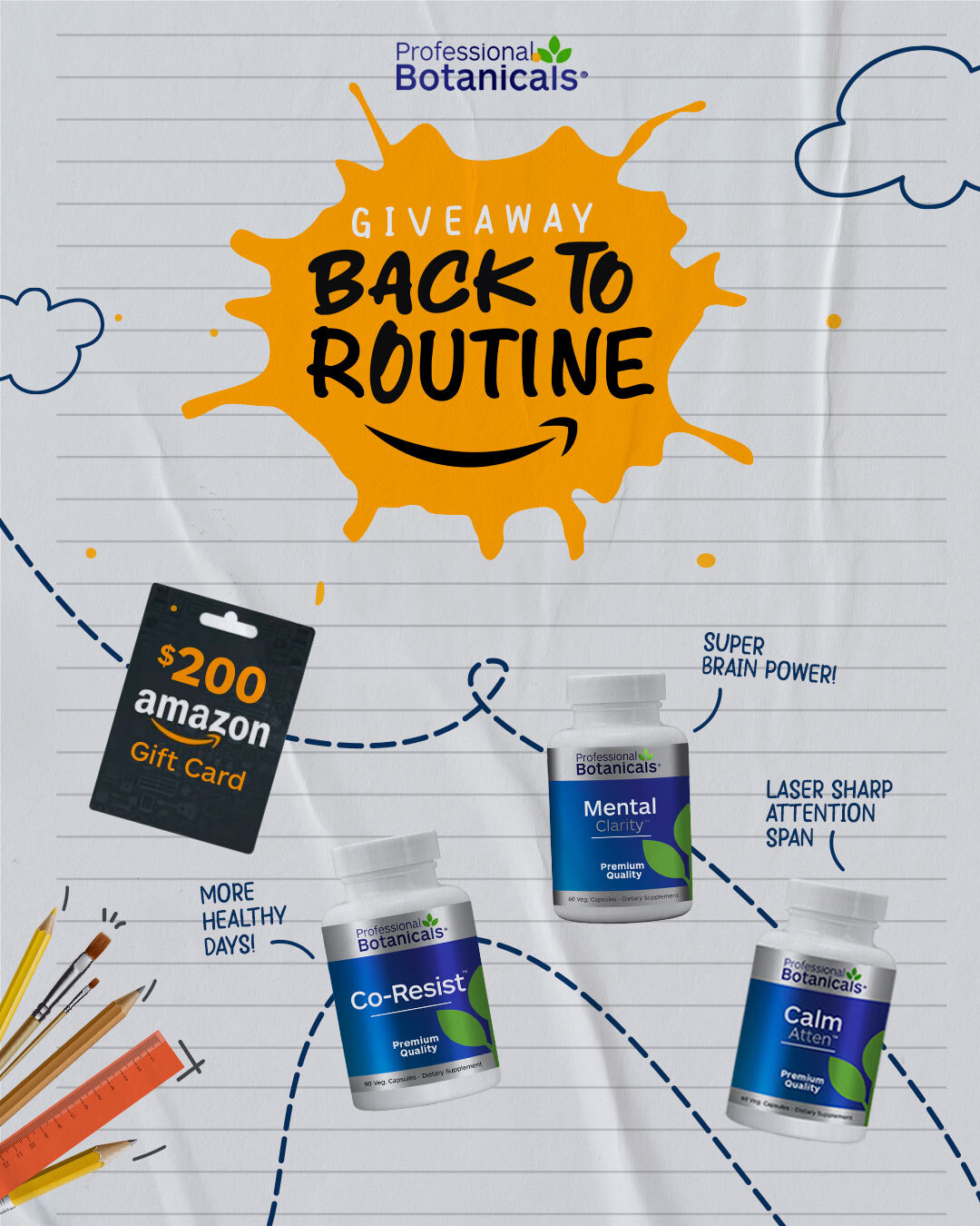 Back into routine giveaway
