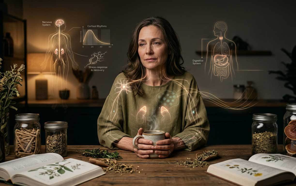 Visual representation of the adrenal thyroid stress connection