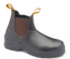 Blundstone 311 Brown Steel Cap Waxy Leather Elastic Side Safety Boot