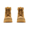 Front View Blundstone 992 Wheat Premium Nubuck Lace Up Steel Cap Safety Boot (Blundstone 992)