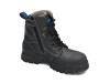 Blundstone 997 Black Premium Lace Up Zip Sided Steel Cap Safety Boot