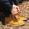 Wearing Johnny Reb Rumble II Water Resistant Boots in Wheat Suede (JR23000)