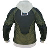 Rear Internal View Johnny Reb Hume Protective Full Zip Fleece Hoodie with KEVLAR¬Æ in Grey Marle (JRK10004)