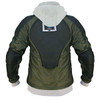 Rear Internal View Johnny Reb Hume Protective Fleece Hoodie with KEVLAR¬Æ in Black Cotton (JRK10001)