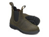 Pair Angle View of Blundstone 1615 Pull On Boots in Waxed Dark Olive Suede (1615)