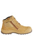 Inner View Hard Yakka Utility Zip Sided, Steel Toe Work Boots in Wheat Leather (Y60120)