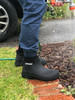 Wearing Otway Cloud Low Lightweight Insulated Waterproof Neoprene Gumboots in Black (OM0111)