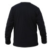 Back View Johnny Reb Hume Long Sleeve Protective Tee with KEVLAR¬Æ Lining in Black Cotton (JRK10012)