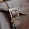 Buckle Detail Johnny Reb Waratah Solo Bag A in Brown Leather (JRA10010)