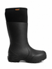 Side View BOGS Workman High Abrasion Lightweight Insulated Work Boots Gumboots in Black (972132-001)