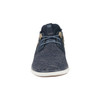 Front View Florsheim Venture Knit Plain Toe Sneaker in Navy (171340-410)