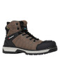 Side View KingGee Quantum CB Zip Sided Composite Toe Safety Work Boots in Cedar and Black (K27120)