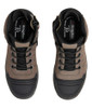 Top View KingGee Quantum CB Zip Sided Composite Toe Safety Work Boots in Cedar and Black (K27120)