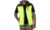 Pocket Cat Workwear Hi-Vis Yellow Hooded Work Vest (1320034-65P)
