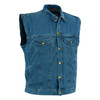 Angle View Johnny Reb Glenbrook Blue Denim Vest with Kevlar¬Æ Lining (JRV10033)