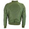 Back View Johnny Reb Bomber Jacket with Kevlar® Lining In Military Green (JRJ10030)