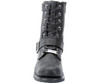 Front View Harley Davidson Ranger Full Grain Leather Boots in Black (D95264 Black)