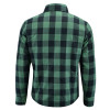 Back View Johnny Reb Waratah Kevlar¬Æ Lined Protective Shirt In Forest Check (JRS10015)