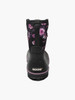 Rear View BOGS Classic Mid Painterly Insulated Waterproof Gumboots in Black and Multi (972715-011)