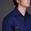 Pocket View KingGee Workcool 2 Long Sleeve Shirt in Navy (K14820 NAV)