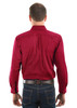 Rear View Thomas Cook Heavy Cotton Drill Long Sleeve Shirt in Red (TCP1120163 RED)