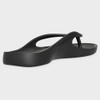 Rear Inner View Lightfeet Arch Support Thongs Black (ARCHSUPPORTTHONG-BLACK)