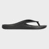 Side View Lightfeet Arch Support Thongs Black (ARCHSUPPORTTHONG-BLACK)