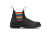 Side View Blundstone 2105 Unisex Chelsea Boots in Black and Rainbow (2105)