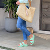 Walking Telic Thongs Boise Bliss Light Weight Shock Absorbing Sandals In Seafoam Green (Telic Boise Bliss Seafoam Green)