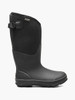 Side View BOGS Classic Tall Adjustable Calf Womens Insulated Waterproof Boots in Black (972851-001)