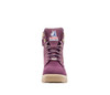 Front View Steel Blue Southern Cross Zip Ladies Boots in Purple with Steel Cap (522761 Purple)