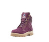 Angle View Steel Blue Southern Cross Zip Ladies Boots in Purple with Steel Cap (522761 Purple)