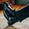 Wearing Blundstone 152 Chelsea Premium Leather Heritage Dress Boots in Black (152)