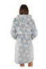 Back View Thomas Cook Live To Ride Dressing Gown in Grey and Blue (TCP2917DGN-GREYBLUE)