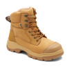 Angle View Blundstone 9010 Rotoflex Steel Toe Cap Safety Work Boots Wheat (9010