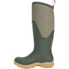 Side View Muck Boots Arctic Sport II Tall Womens Fleecy Lined Insulated Waterproof Winter Boots in Dark Olive And Herringbone (AS2T3TW)