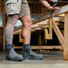 Wearing Blundstone 8001 Rotoflex Steel Toe Cap Pull On Safety Work Boots Black (8001)