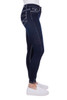 Side View Bullzye Women's Annabelle Super Skinny Jeans in Indigo Wash