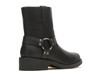 Rear View Harley-Davidson Korsen 7" Zip Sided Motorcycle Boots in Black (D93843)