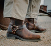 Wearing Harley-Davidson Korsen 7" Zip Sided Motorcycle Boots in Brown (D93844 )