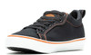Angle View Harley-Davidson Women's Torland Sneaker in Black and Orange (D83497)