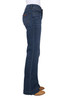 Side View Wrangler Women's Blair Trouser Jeans Mae 34 Leg in Mid Indigo (XCP2253350-MIDINDIGO)