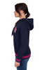 Side View Bullzye Women's Morgan Pullover Hoodie (B5W2505454-NAVY)