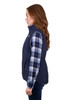 Side Wrangler Women's Denver Reversible Vest in Navy (X5W2694314)