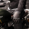 Riding Johnny Reb Derwent Waterproof Reflective Leather Gloves Black (JRG10003)