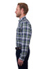 Side Thomas Cook Men’s Shane Check Long Sleeve Cotton Shirt – 2 Pocket Workwear Casual (T5W1115030)