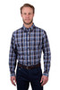 Thomas Cook Men’s Adrian Check Long Sleeve Cotton Shirt – 2 Pocket Workwear (T5W1115032)